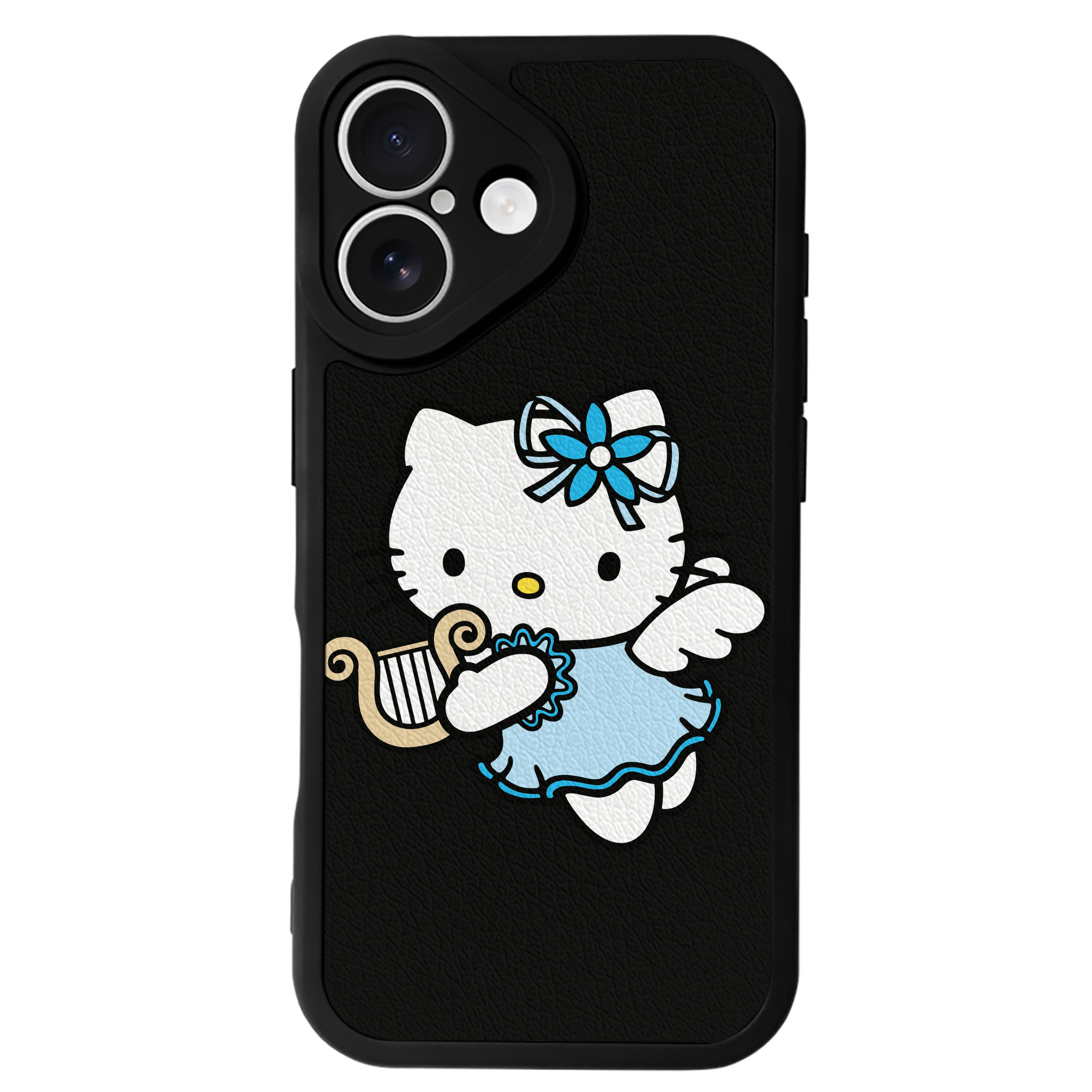 （画像用） Hello Kitty ハローキティ 【iPhone 16シリーズ対応】シリコンスマホケース（レザー調） 材質：シリコン